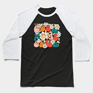 Cool Moms Club Floral Baseball T-Shirt